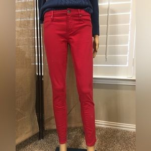 “ARTICLES OF SOCIETY” REAL RED SKINNY ANKLE JEAN - SZ 27